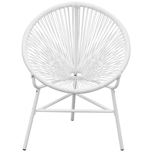 Sedia da Giardino Acapulco in Polyrattan Bianco 42072