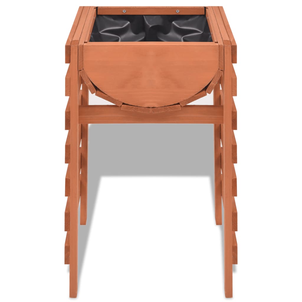 Fioriera 38 x 36 x 60 cm pianta da giardino in legno marrone 02_0000804