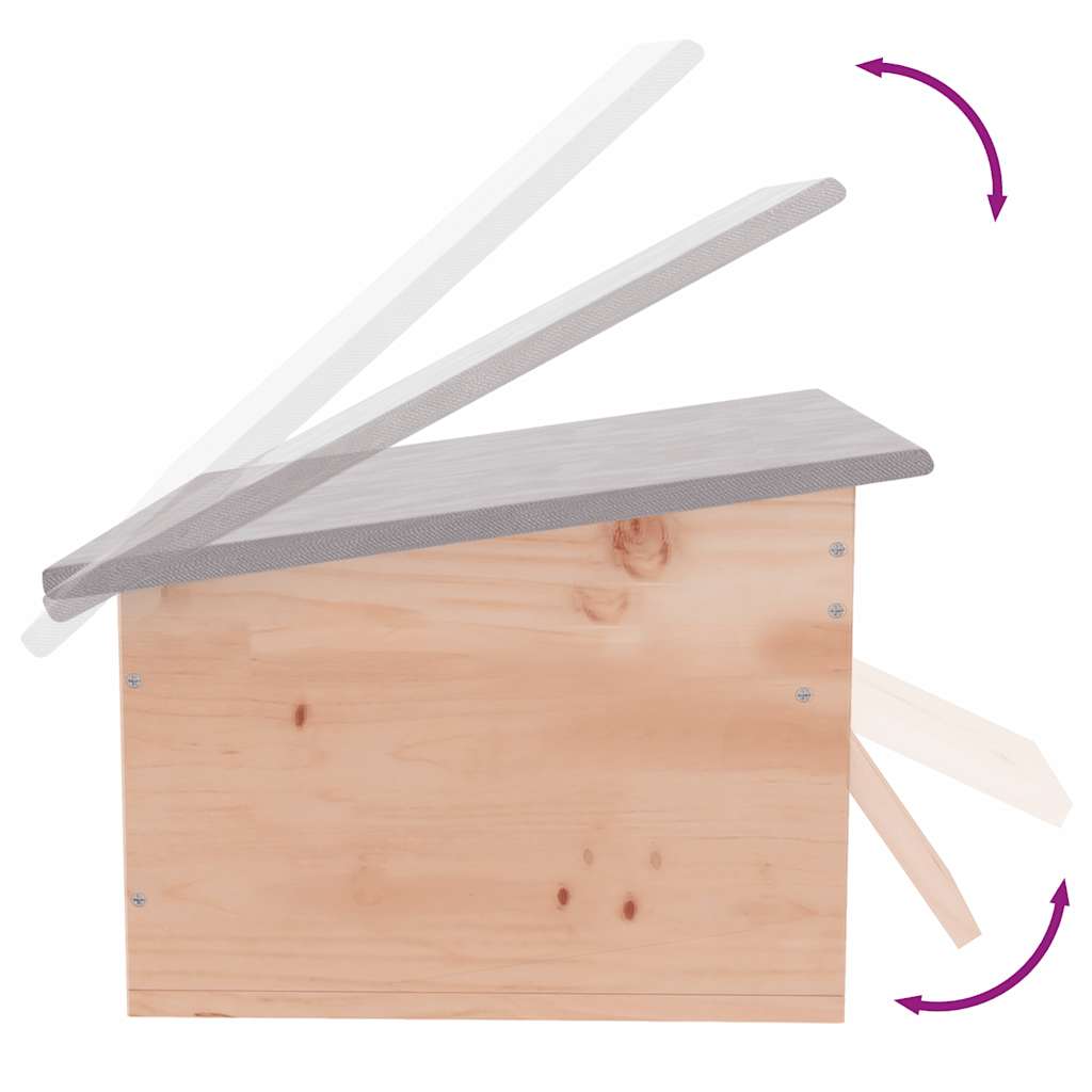 Casetta per Ricci 45x33x22 cm Legno 42351