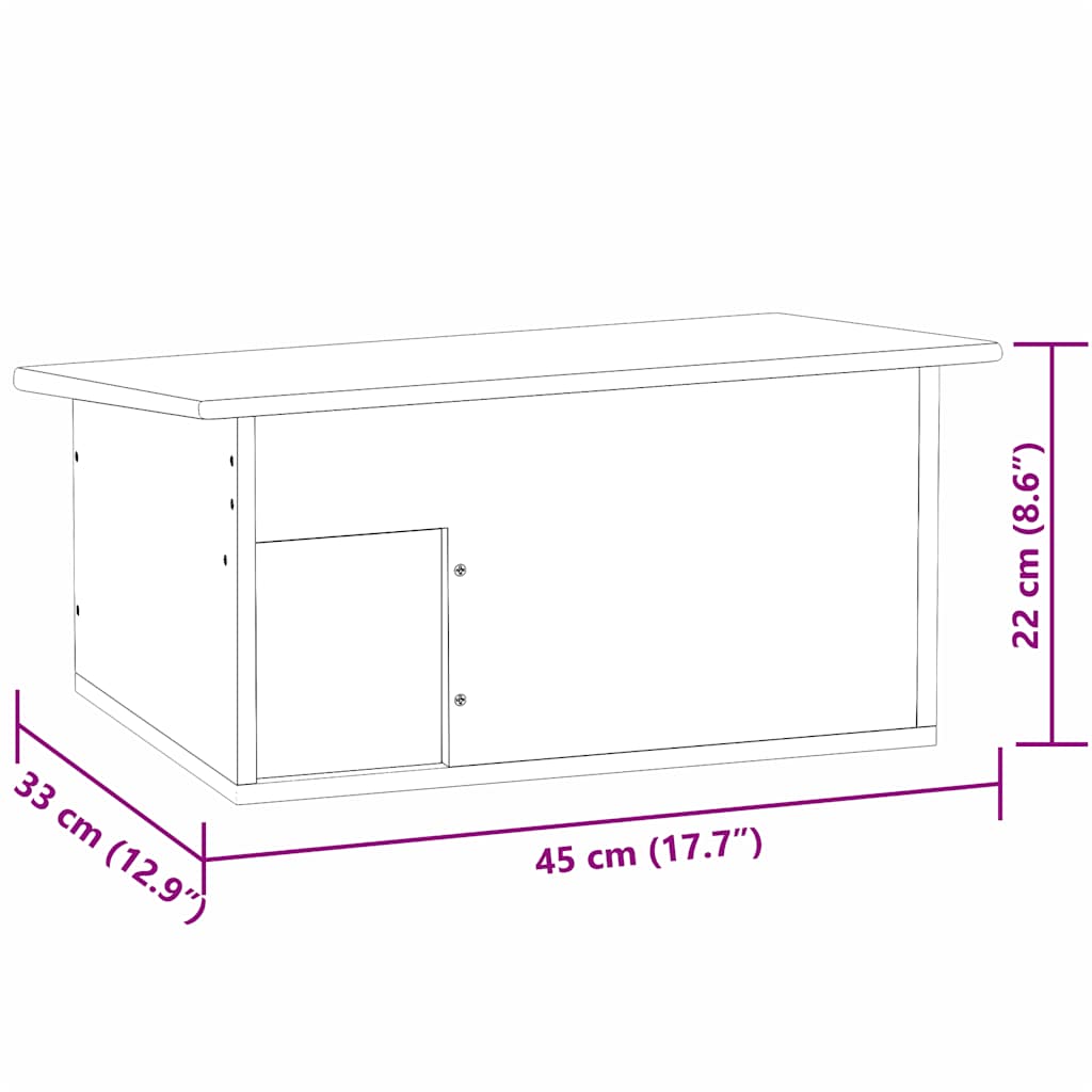 Casetta per Ricci 45x33x22 cm Legno 42351