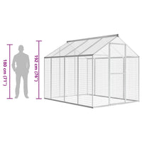 Voliera da Giardino in Alluminio 178x242x192 cm 170349