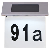 Luce Solare a LED per Numero Civico in Acciaio Inossidabile 42340