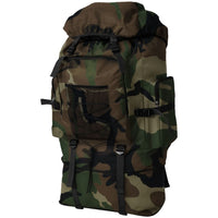 Zaino stile militare XXL 100 L mimetico