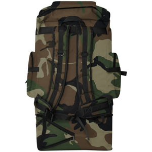 Zaino stile militare XXL 100 L mimetico 91095