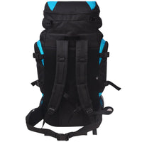 Zaino da Escursioni XXL 75 L Nero e Blu 91105