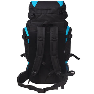 Zaino da Escursioni XXL 75 L Nero e Blu 91105