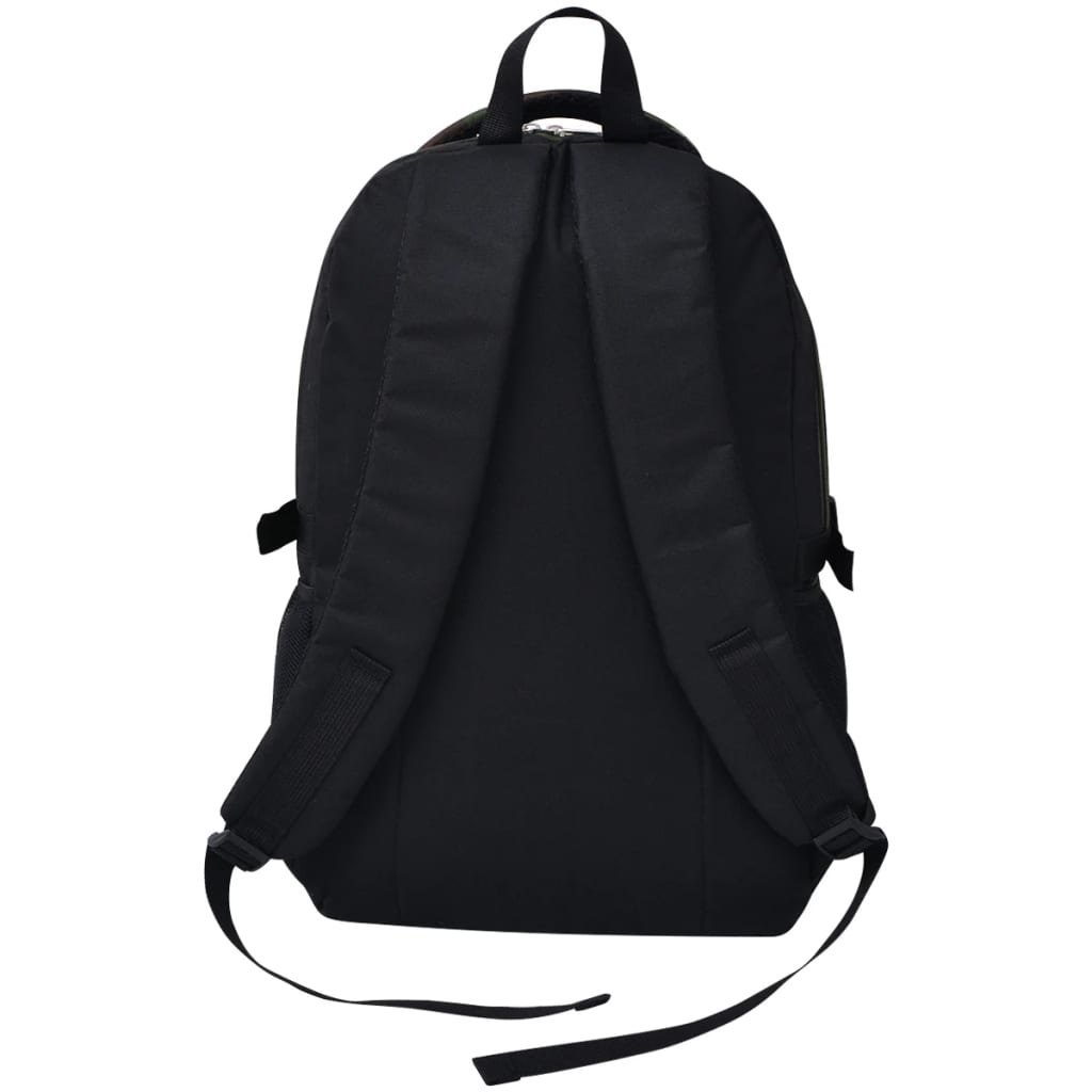 Zaino da Scuola 40L Nero e Mimetico 91110