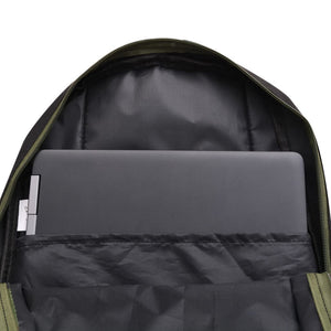 Zaino da Scuola 40L Nero e Mimetico 91110