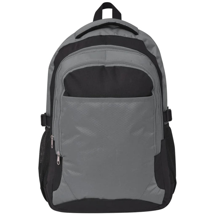 Zaino da Scuola 40 L Nero e Grigio 91111