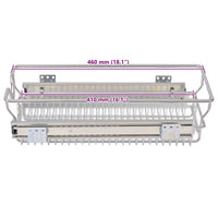 Cestelli a Rete Scorrevoli 2 pz Argento 300 mm 50478