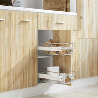 Cestelli a Rete Scorrevoli 2 pz Argento 300 mmcod mxl 73483