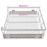 Cestelli a Rete Estraibili 2 pz 800 mm Argentati 50482