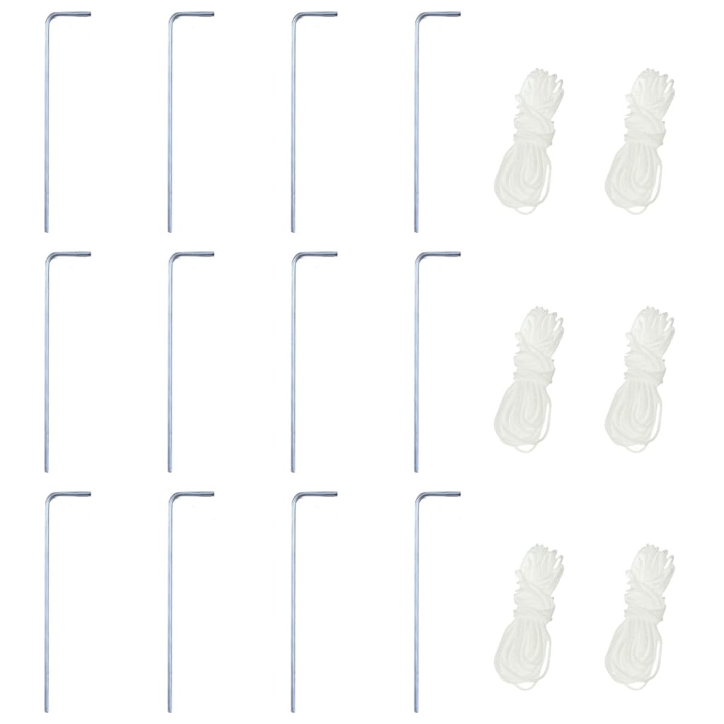 Gazebo Pieghevole Esagonale Pop-Up Blu Scuro 3,6x3,1 m 42107