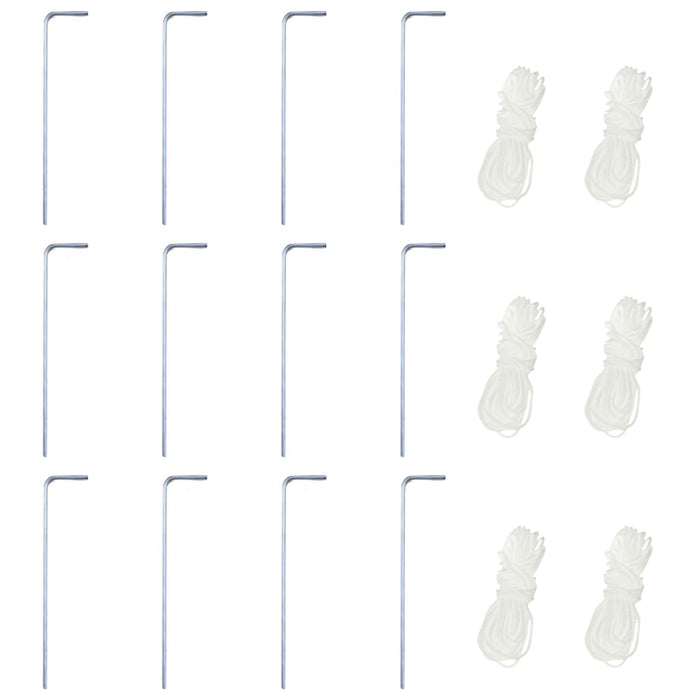 Gazebo Pieghevole Esagonale Pop-Up Grigio 3,6x3,1 m 42108