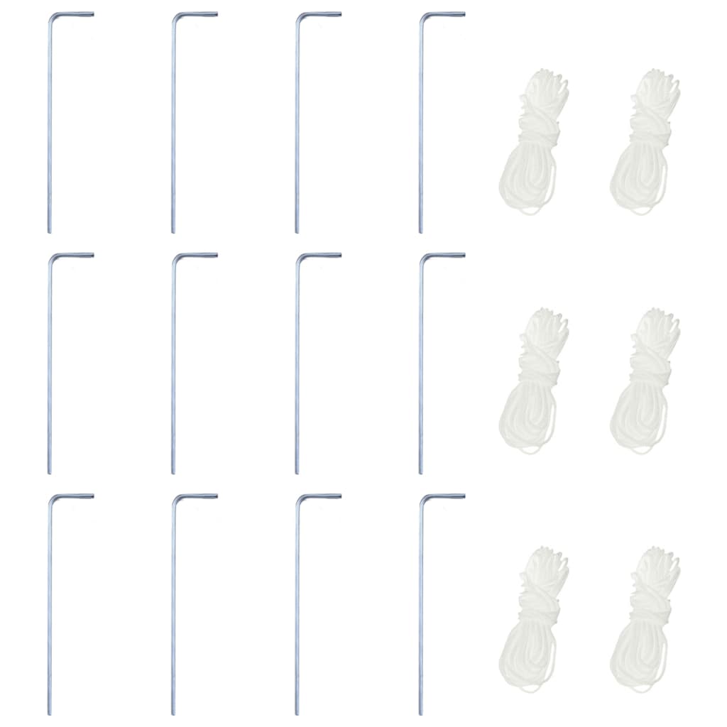 Gazebo Esagonale Pop-Up con 6 Pareti Bianco Crema 3,6x3,1 m