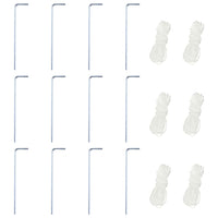 Gazebo Esagonale Pop-Up con 6 Pareti Bianco Crema 3,6x3,1 m