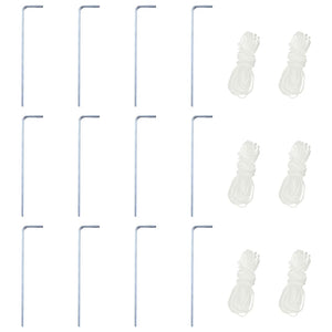 Gazebo Esagonale Pop-Up con 6 Pareti Bianco Crema 3,6x3,1 m