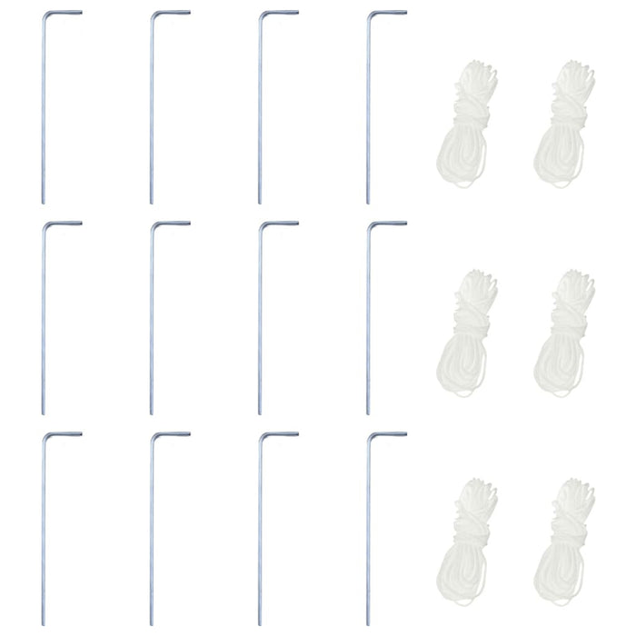 Gazebo Esagonale Pop-Up con 6 Pareti Bianco Crema 3,6x3,1 m