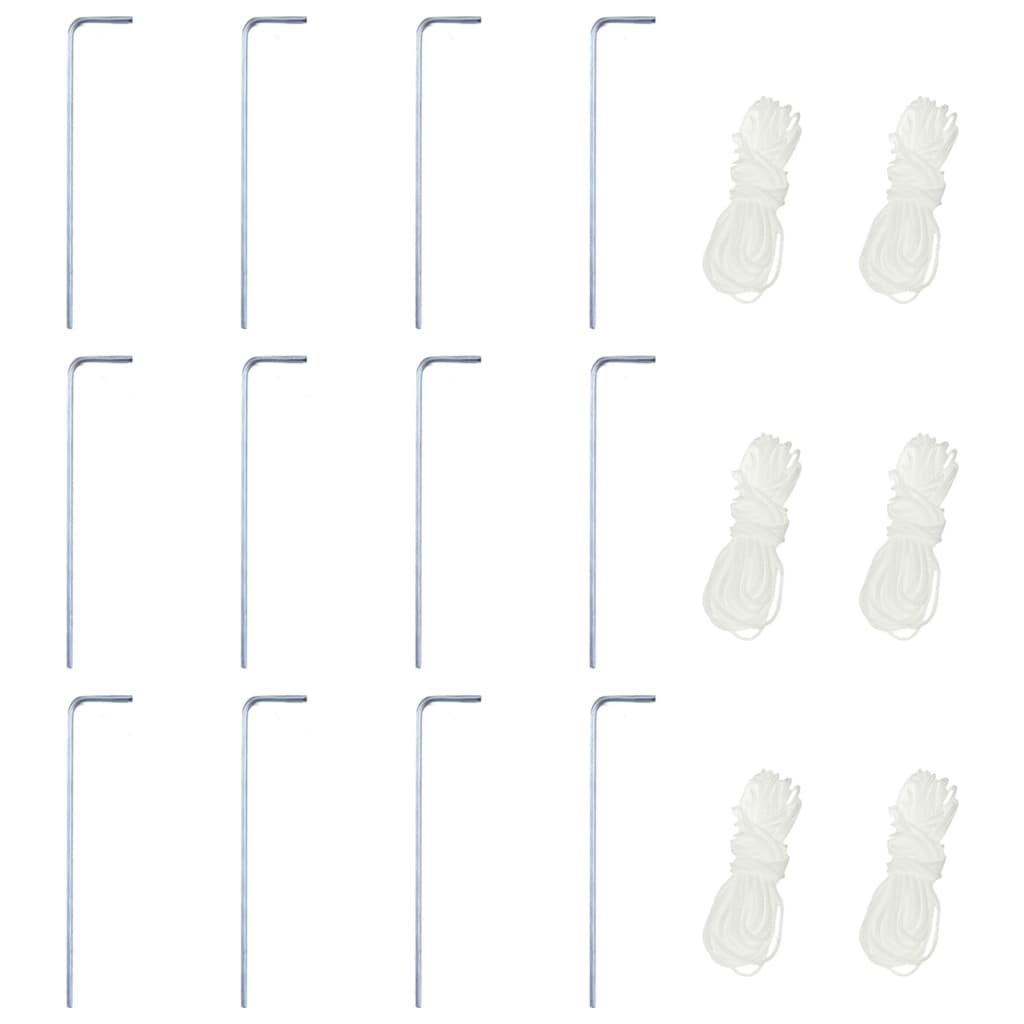 Gazebo Esagonale Pop-Up con 6 Pareti Grigio 3,6x3,1 m