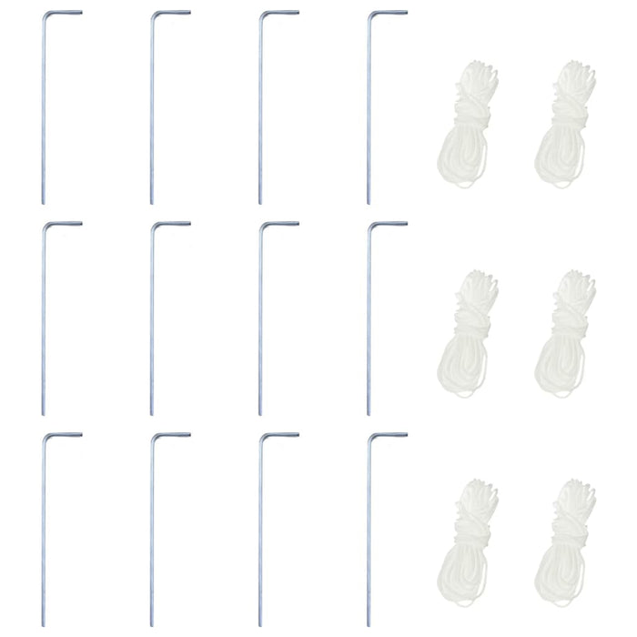 Gazebo Esagonale Pop-Up con 6 Pareti Grigio 3,6x3,1 m