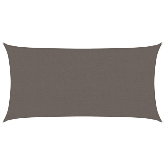 Parasole a Vela HDPE Rettangolare 2x4 m Antracite 42278