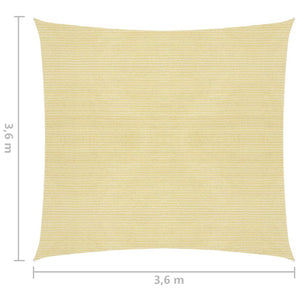 Vela parasole quadrata 3,6 x 3,6 m HDPE beige 02_0008584