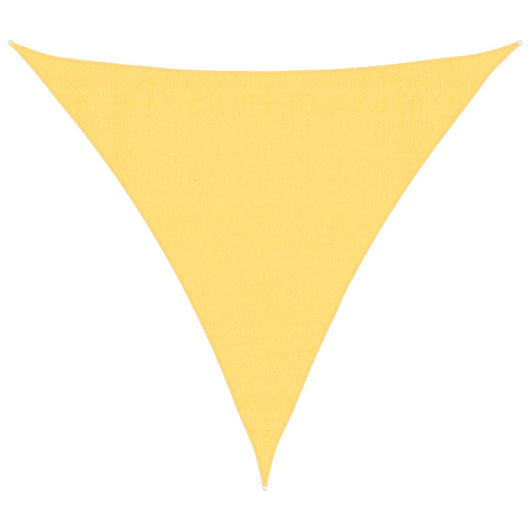 Parasole a Vela HDPE Triangolare 3,6x3,6x3,6 m Beige