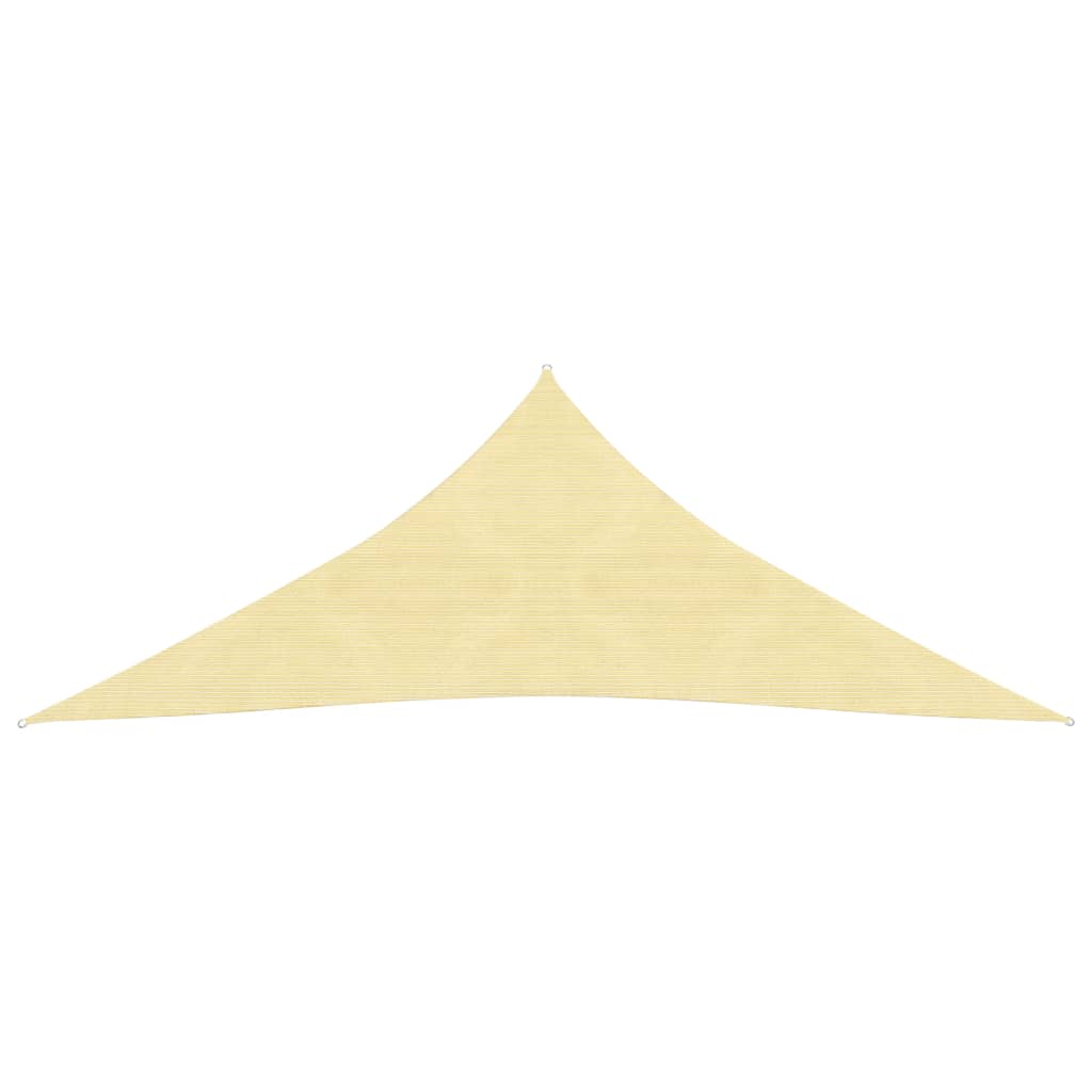 Tenda a vela triangolare per ombrellone in HDPE 3,6 x 3,6 x 3,6 m beige 02_0008593