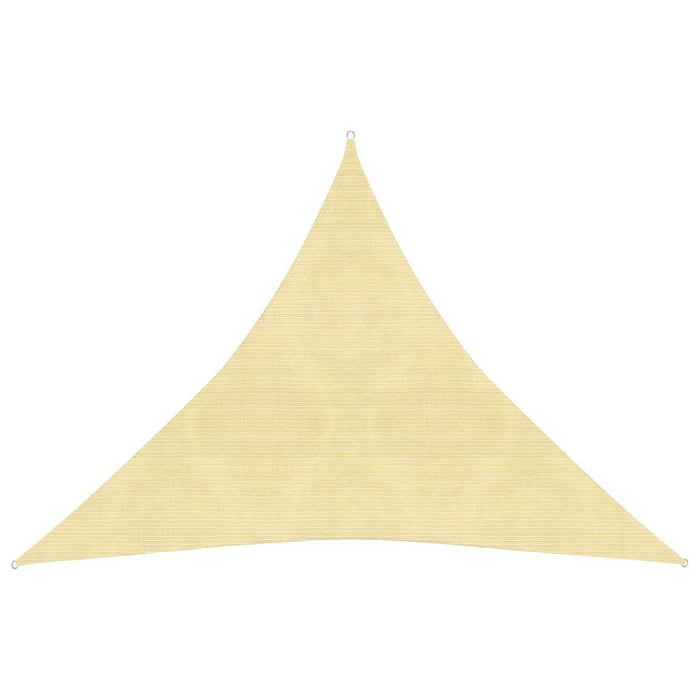 Tenda a vela triangolare per ombrellone in HDPE 3,6 x 3,6 x 3,6 m beige 02_0008593