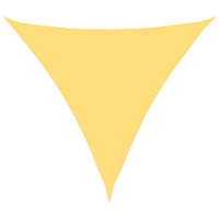 Parasole a Vela HDPE Triangolare 5x5x5 m Beige 42286