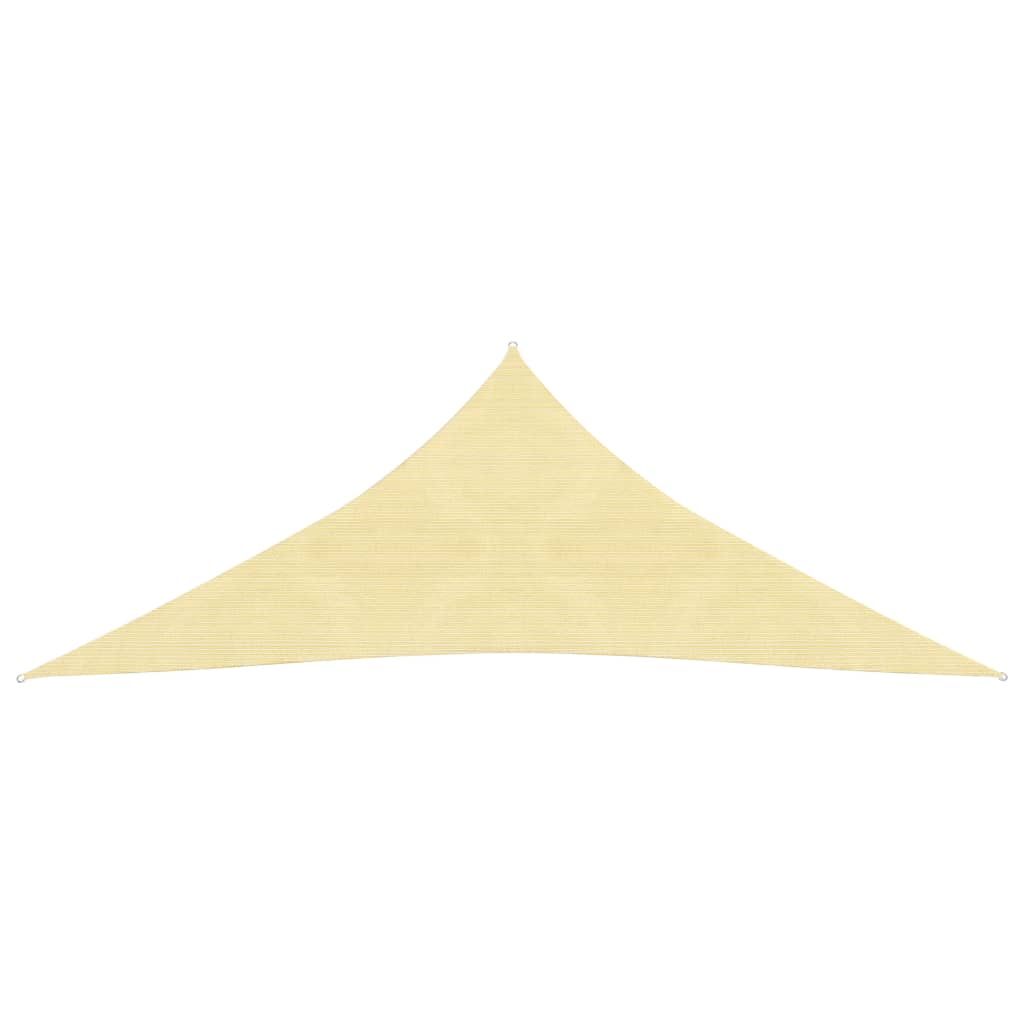 Ombrellone triangolare in HDPE 5 x 5 x 5 m beige 02_0008596