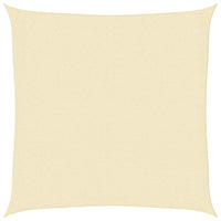 Parasole a vela HDPE Quadrato 3,6x3,6x3,6 m Crema cod mxl 22827