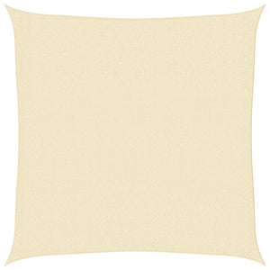 Parasole a vela HDPE Quadrato 3,6x3,6x3,6 m Crema cod mxl 22827