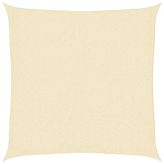 Parasole a vela HDPE Quadrato 3,6x3,6x3,6 m Crema cod mxl 22827