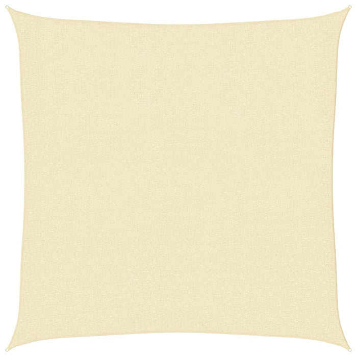 Parasole a vela HDPE Quadrato 3,6x3,6x3,6 m Crema 42287