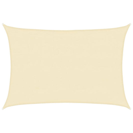 Parasole a vela HDPE Rettangolare 4x6 Crema cod mxl 24945