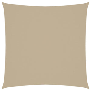 Parasole a Vela in Tela Oxford Quadrato 3,6x3,6 m Beige