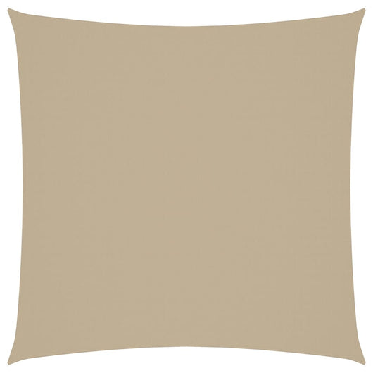 Parasole a Vela in Tela Oxford Quadrato 3,6x3,6 m Beige