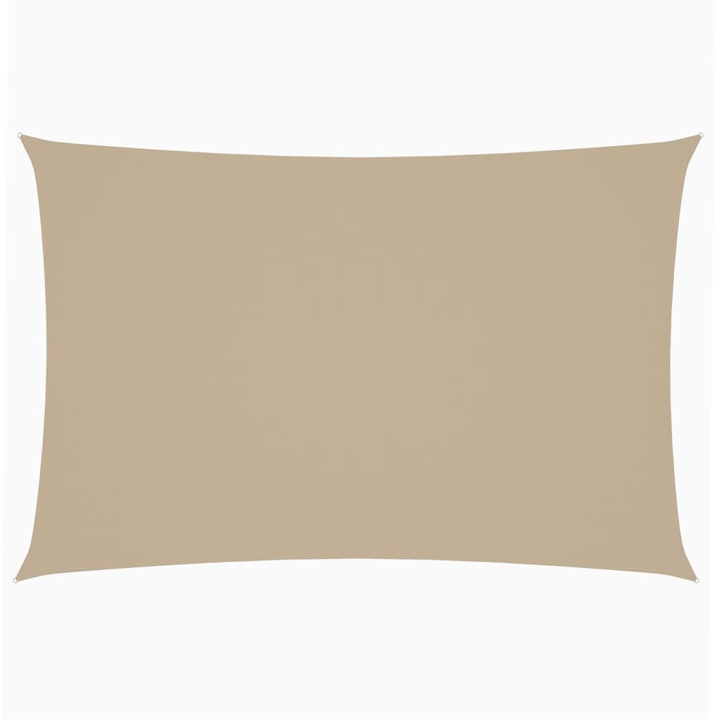 Parasole a Vela Oxford Rettangolare 2x4 m Beige 42293