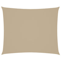 Parasole a Vela in Oxford Rettangolare 4x6 m Beige 42294
