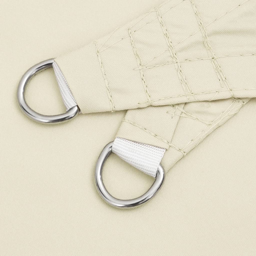 Parasole a Vela Oxford Triangolare 3,6x3,6x3,6 m Crema 42300