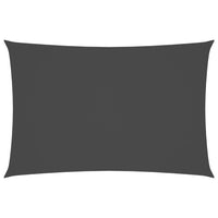 Parasole a Vela Oxford Rettangolare 2x4 m Antracite