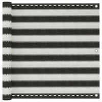Paravento da Balcone HDPE 90x400 cm Antracite e Bianco cod mxl 11526