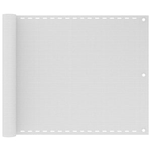Paravento da Balcone HDPE 75x400 cm Bianco cod mxl 25365