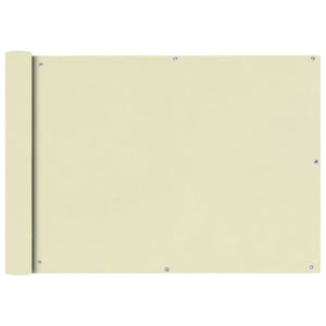 Paravento per balcone protezione privacy paravento in tessuto Oxford 75 x 400 cm crema 02_0010169