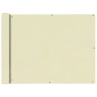 Paravento da Balcone in Tessuto Oxford 90x400 cm Crema cod mxl 24997