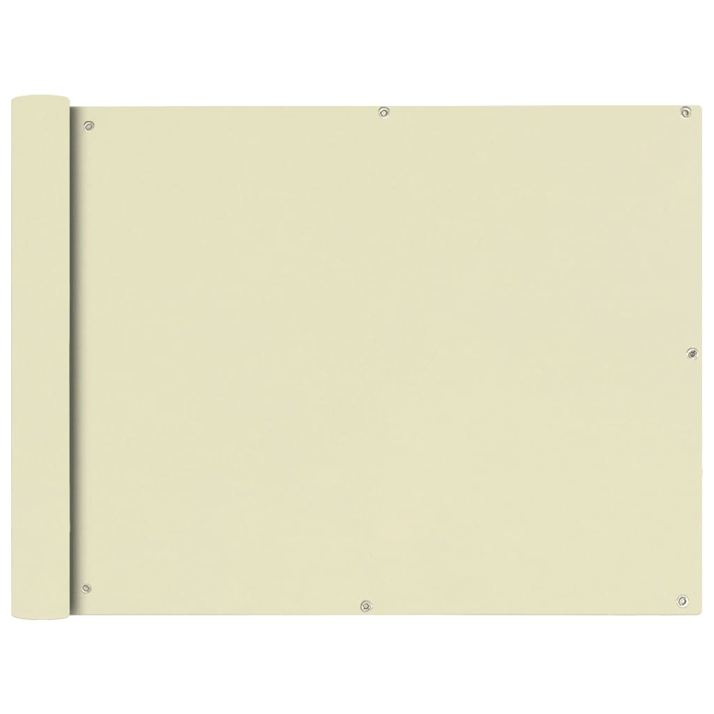 Paravento per balcone in tessuto Oxford 90 x 600 cm crema 02_0010179