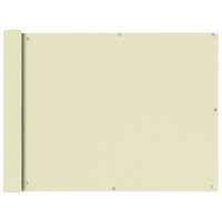 Paravento per balcone in tessuto Oxford 90 x 600 cm crema 02_0010179