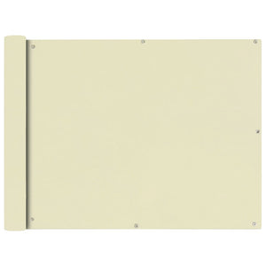 Paravento per balcone in tessuto Oxford 90 x 600 cm crema 02_0010179