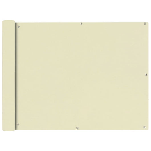 Paravento per balcone in tessuto Oxford 90 x 600 cm crema 02_0010179